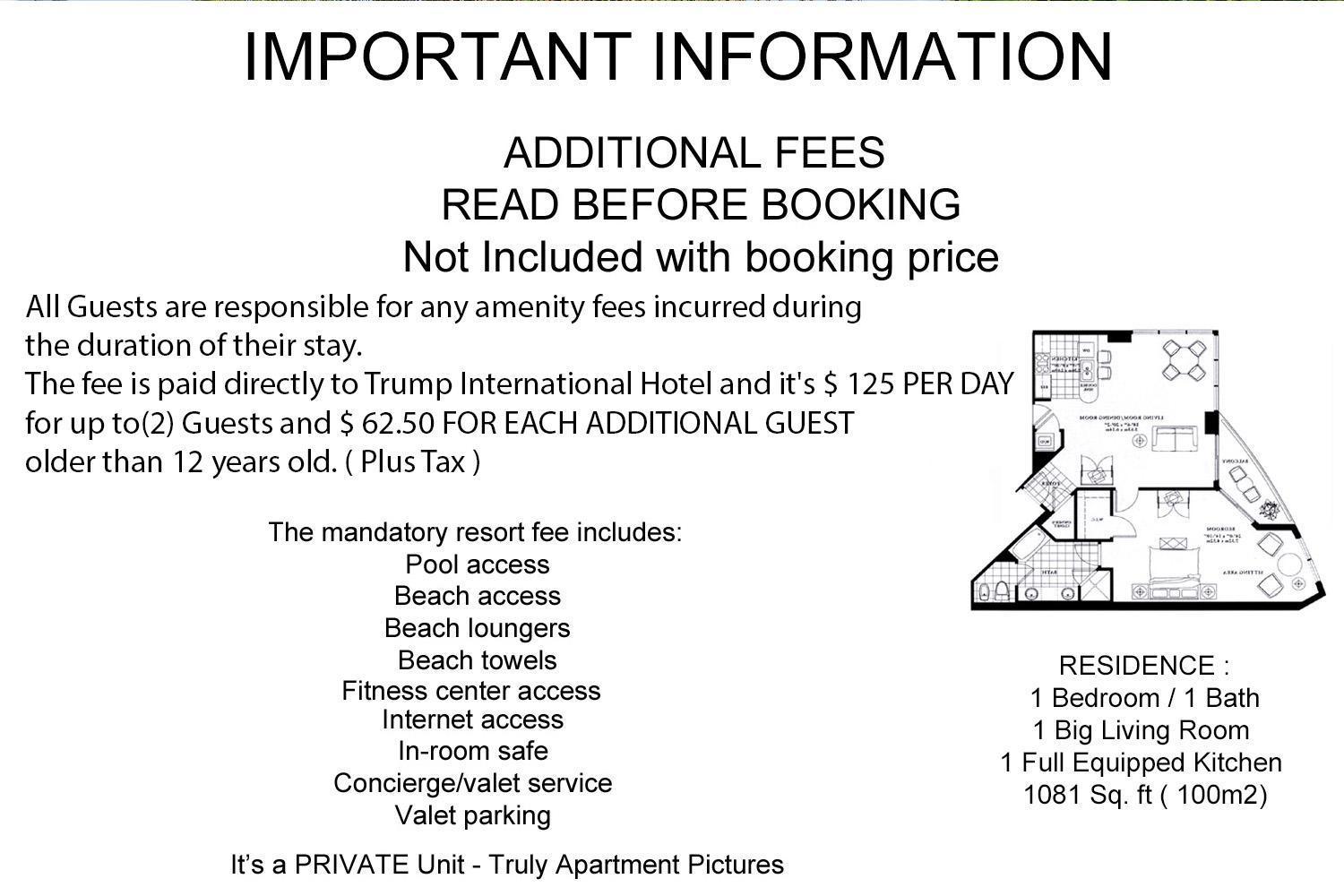 Luxury Trump International Ocean View 1100Sf 1 Bd 1Bth Apartment Miami Beach Exterior photo